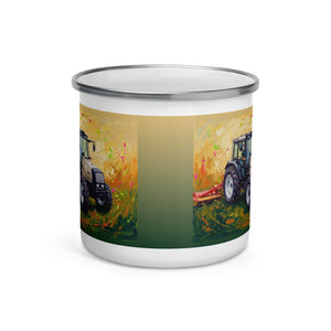 Furrow & Fields Valtra 6750 Splash Art | Enamel Mug Quality Farmers Merch