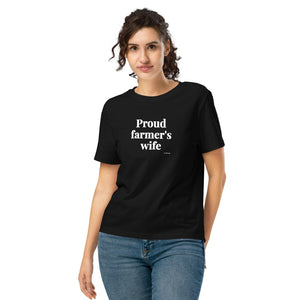 Furrow & Fields Women's T-shirt Black / S Proud Farmer’s Wife | Women's Premium T-shirt Quality Farmers Merch