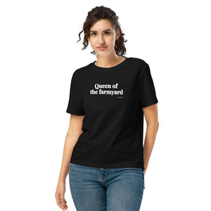 Furrow & Fields Women's T-shirt Black / S Queen of the Farmyard | Women's Premium T-shirt Quality Farmers Merch