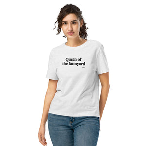 Furrow & Fields Women's T-shirt Cool Heather Grey / S Queen of the Farmyard | Women's Premium T-shirt Quality Farmers Merch