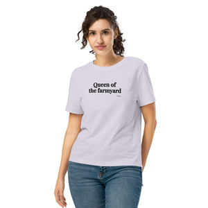 Furrow & Fields Women's T-shirt Lavender / S Queen of the Farmyard | Women's Premium T-shirt Quality Farmers Merch
