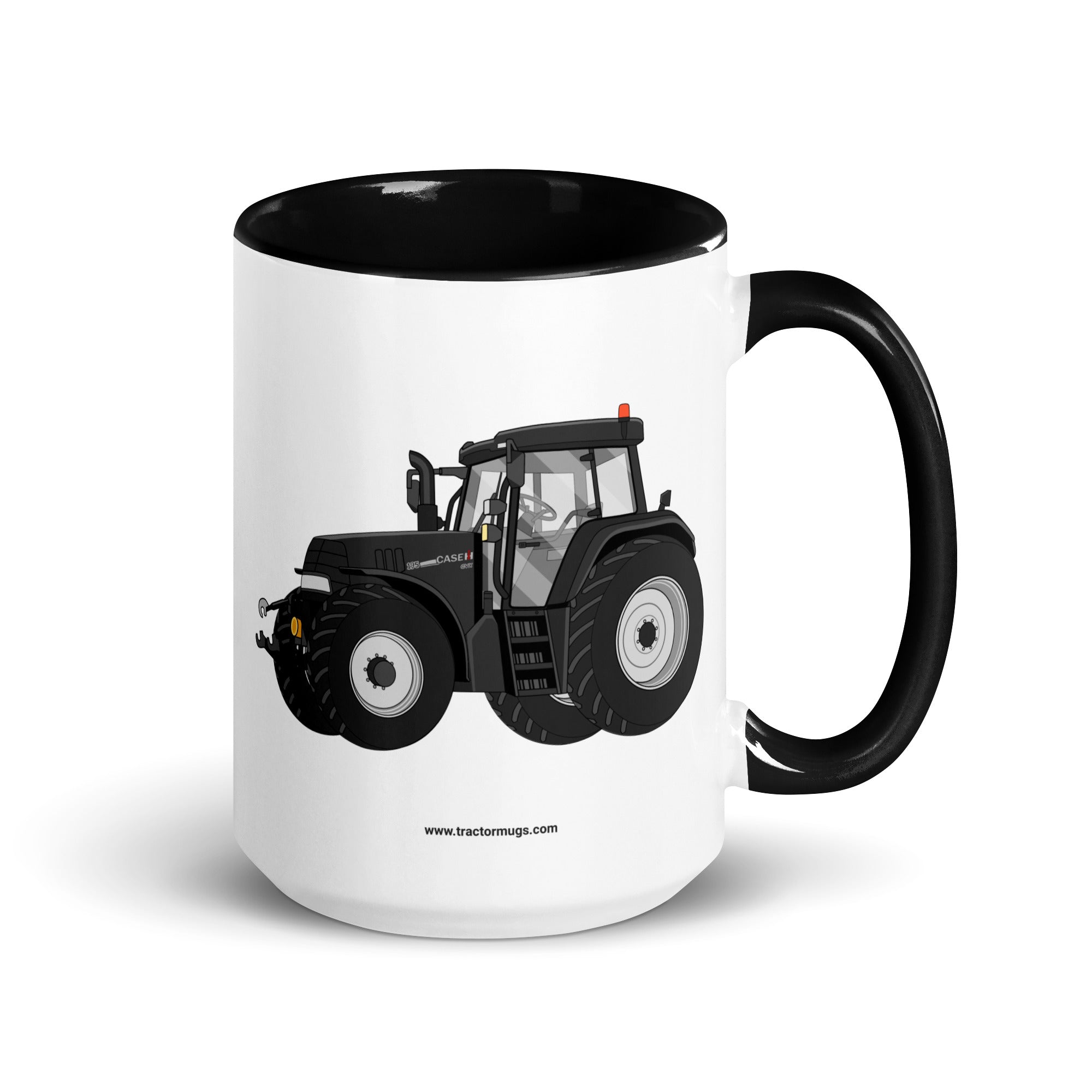 IH Black / 15 oz Case IH 195 CVX Black | Mug with Color Inside Quality Farmers Merch
