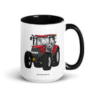 IH Black / 15 oz Case IH Maxxum 145 | Mug with Color Inside Quality Farmers Merch