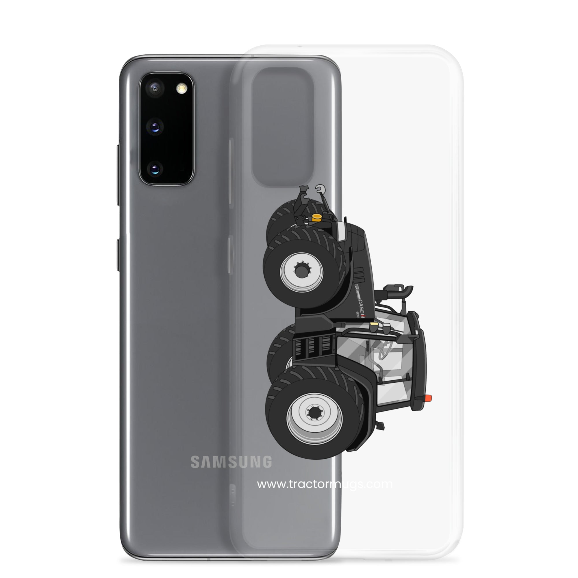 IH Clear Case for Samsung® Case IH 195 CVX Black | Clear Case for Samsung® Quality Farmers Merch