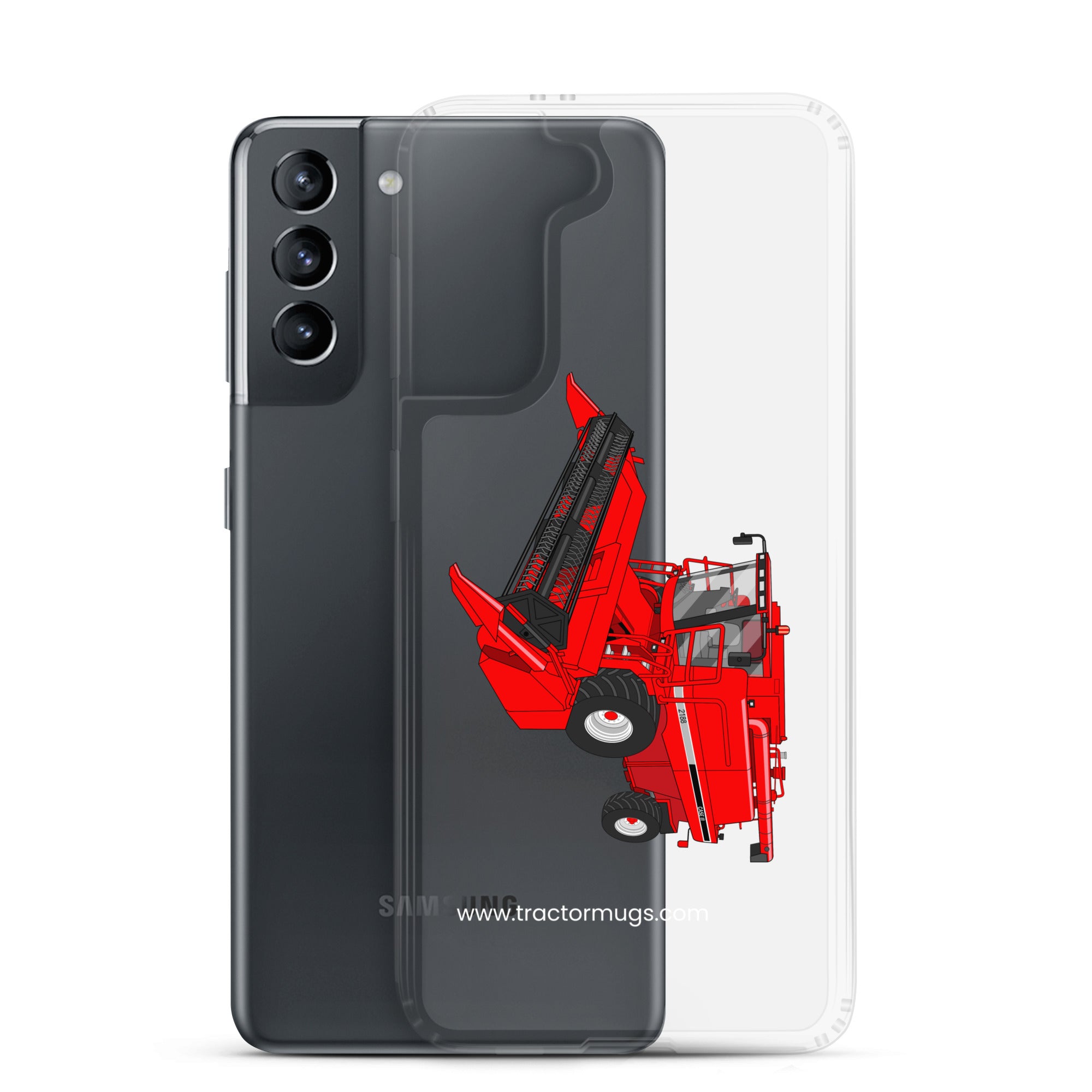 IH Clear Case for Samsung® Case IH Axial Flow 2188 Harvester | Clear Case for Samsung® Quality Farmers Merch