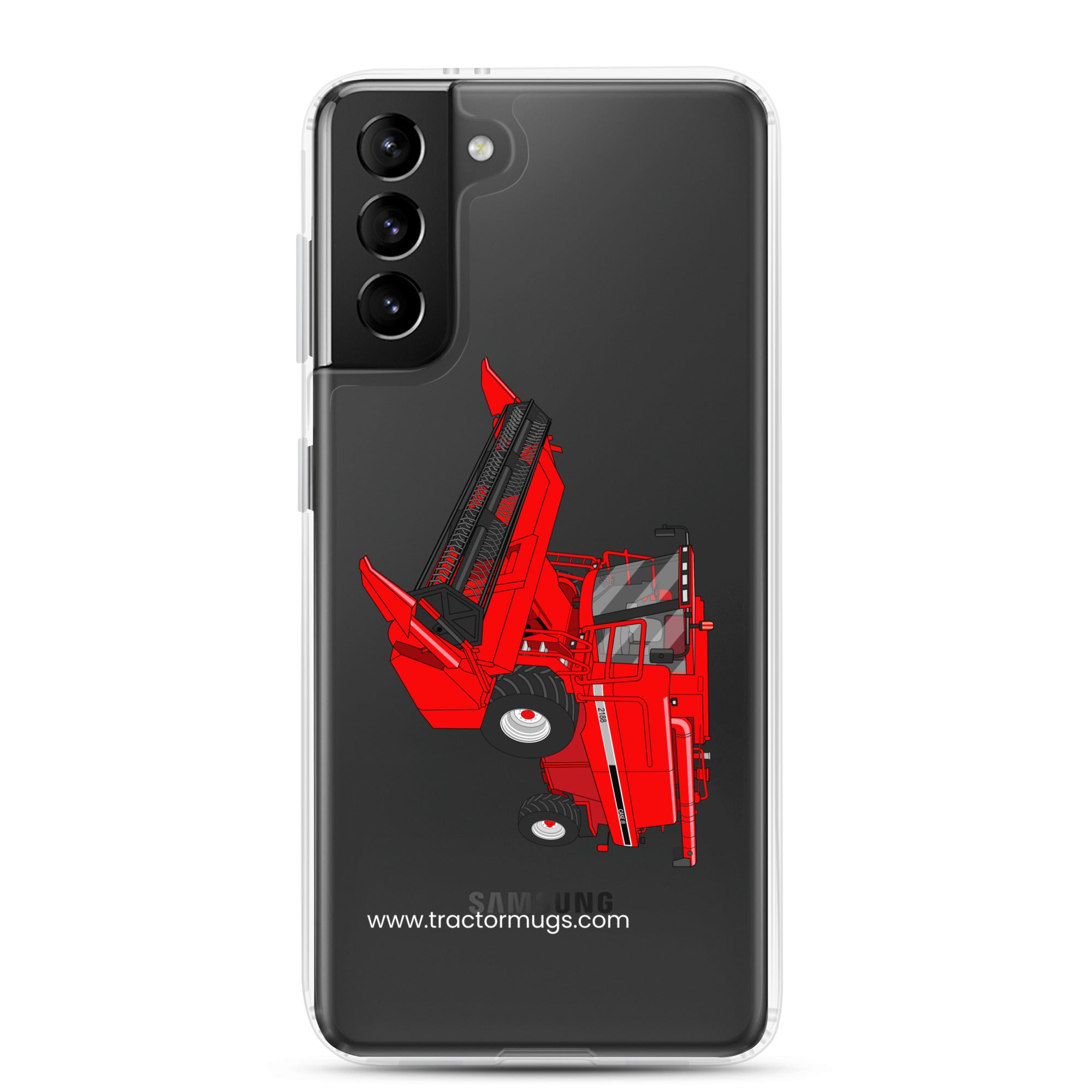 IH Clear Case for Samsung® Samsung Galaxy S21 Plus Case IH Axial Flow 2188 Harvester | Clear Case for Samsung® Quality Farmers Merch