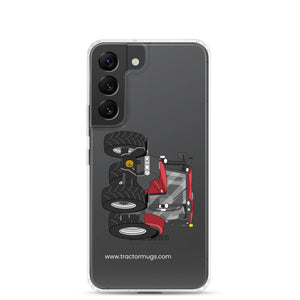 IH Clear Case for Samsung® Samsung Galaxy S22 Case IH Maxxum 145 | Clear Case for Samsung® Quality Farmers Merch