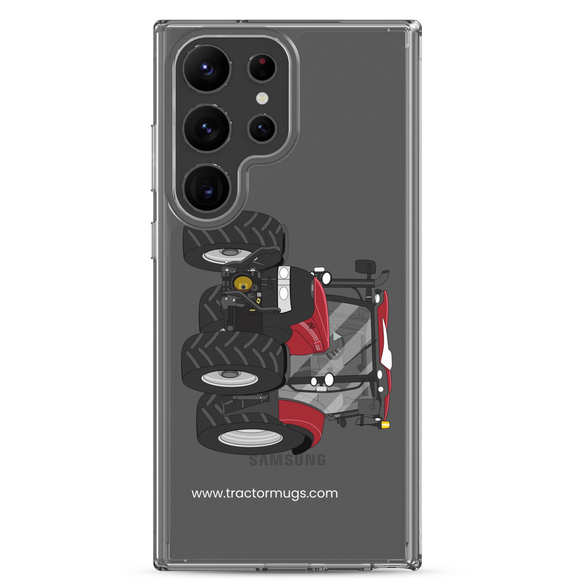 IH Clear Case for Samsung® Samsung Galaxy S23 Ultra Case IH Maxxum 150 Activedrive 8 | Clear Case for Samsung® Quality Farmers Merch