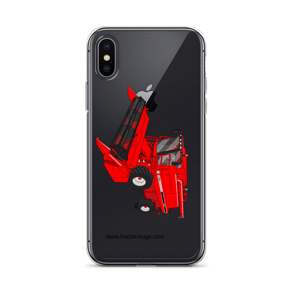 IH iPhone X/XS Case IH Axial Flow 2188 Harvester | Clear Case for iPhone® Quality Farmers Merch