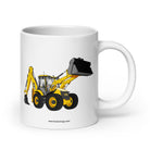 JCB 20 oz JCB 5CX Backhoe | White glossy mug Quality Farmers Merch