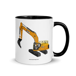 JCB Black / 11 oz JCB 370 LC | Mug with Color Inside Quality Farmers Merch