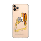 JCB Clear Case for iPhone® iPhone 11 Pro Max JCB 814 Super | Clear Case for iPhone® Quality Farmers Merch