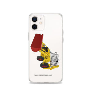 JCB Clear Case for iPhone® iPhone 12 JCB 3CX White Cabin 2WD | Clear Case for iPhone® Quality Farmers Merch