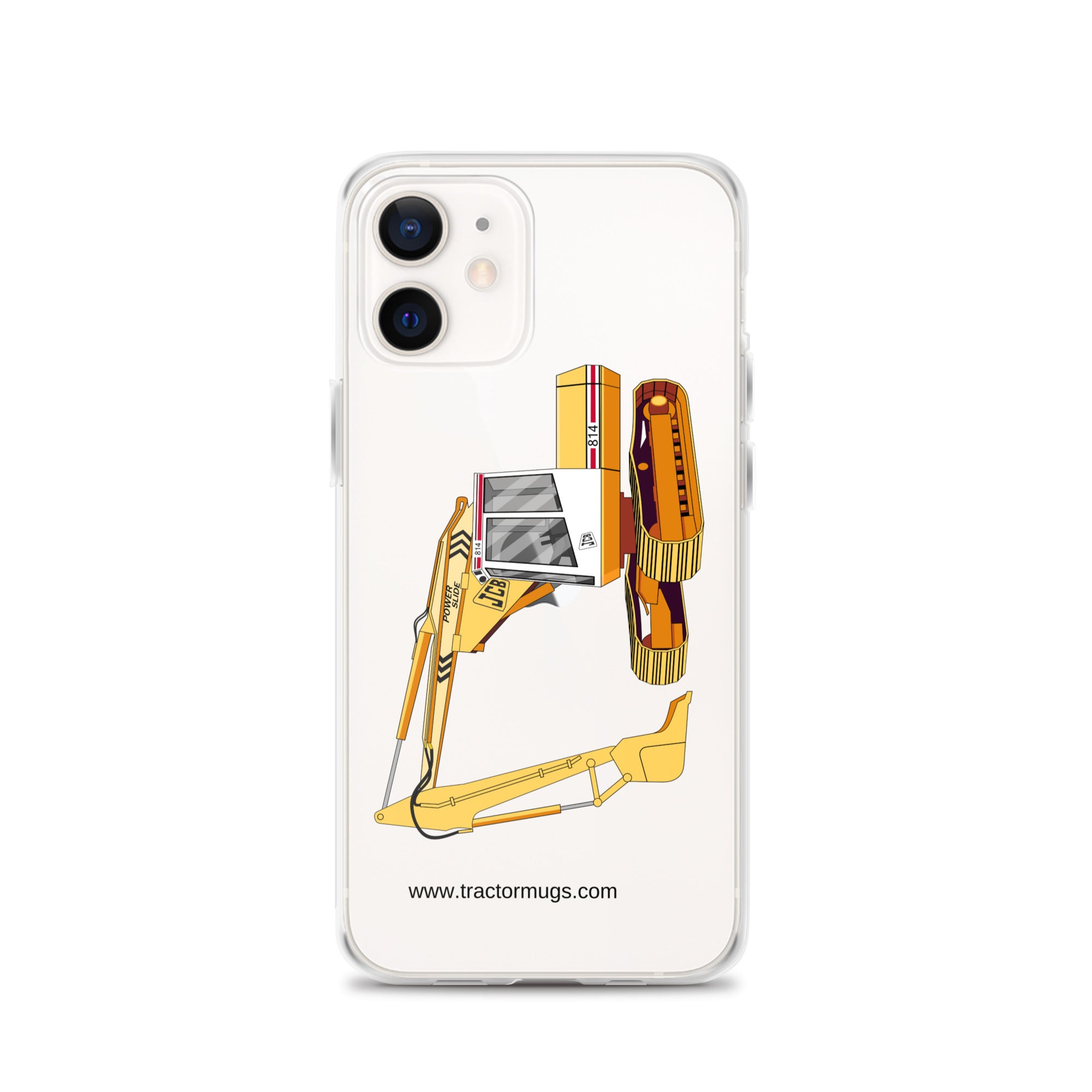 JCB Clear Case for iPhone® iPhone 12 JCB 814 Super | Clear Case for iPhone® Quality Farmers Merch