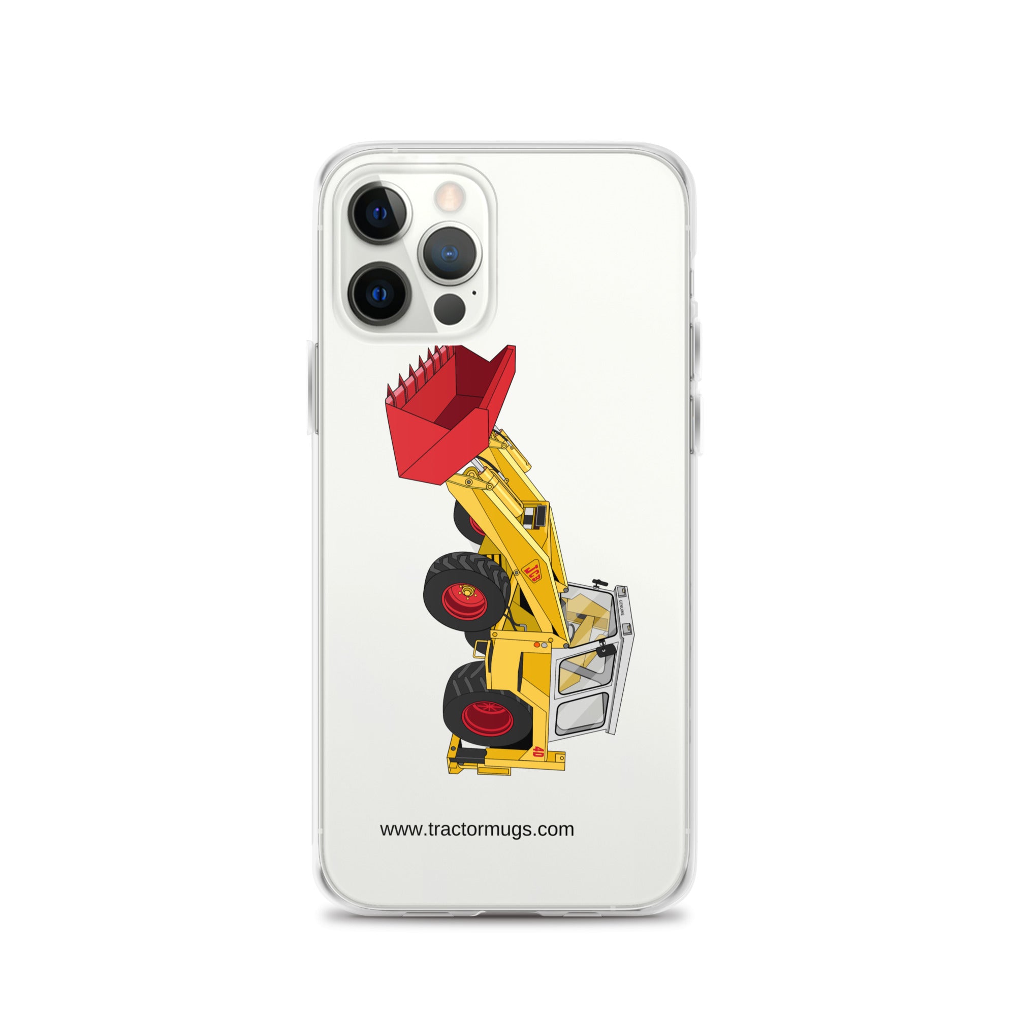 JCB Clear Case for iPhone® iPhone 12 Pro JCB 4D Backhoe | Clear Case for iPhone® Quality Farmers Merch