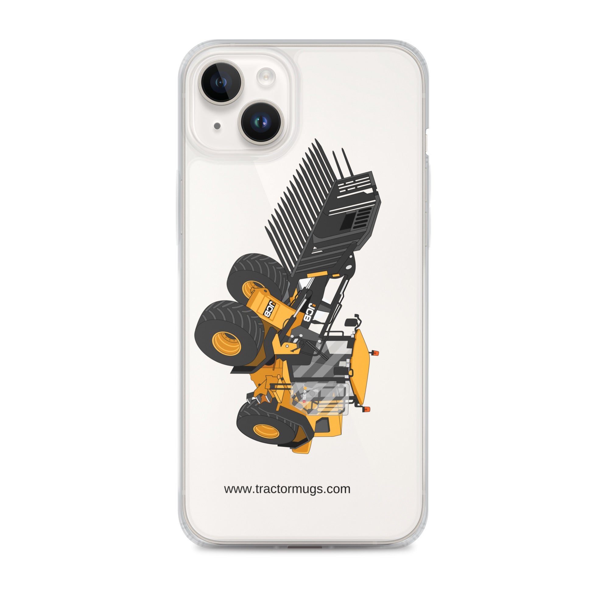 JCB Clear Case for iPhone® iPhone 14 Plus JCB 435 S Farm Master | Clear Case for iPhone® Quality Farmers Merch