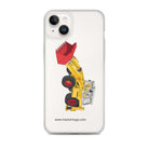 JCB Clear Case for iPhone® iPhone 14 Plus JCB 4D Backhoe | Clear Case for iPhone® Quality Farmers Merch