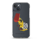 JCB Clear Case for iPhone® iPhone 15 Plus JCB 3CX White Cabin 2WD | Clear Case for iPhone® Quality Farmers Merch