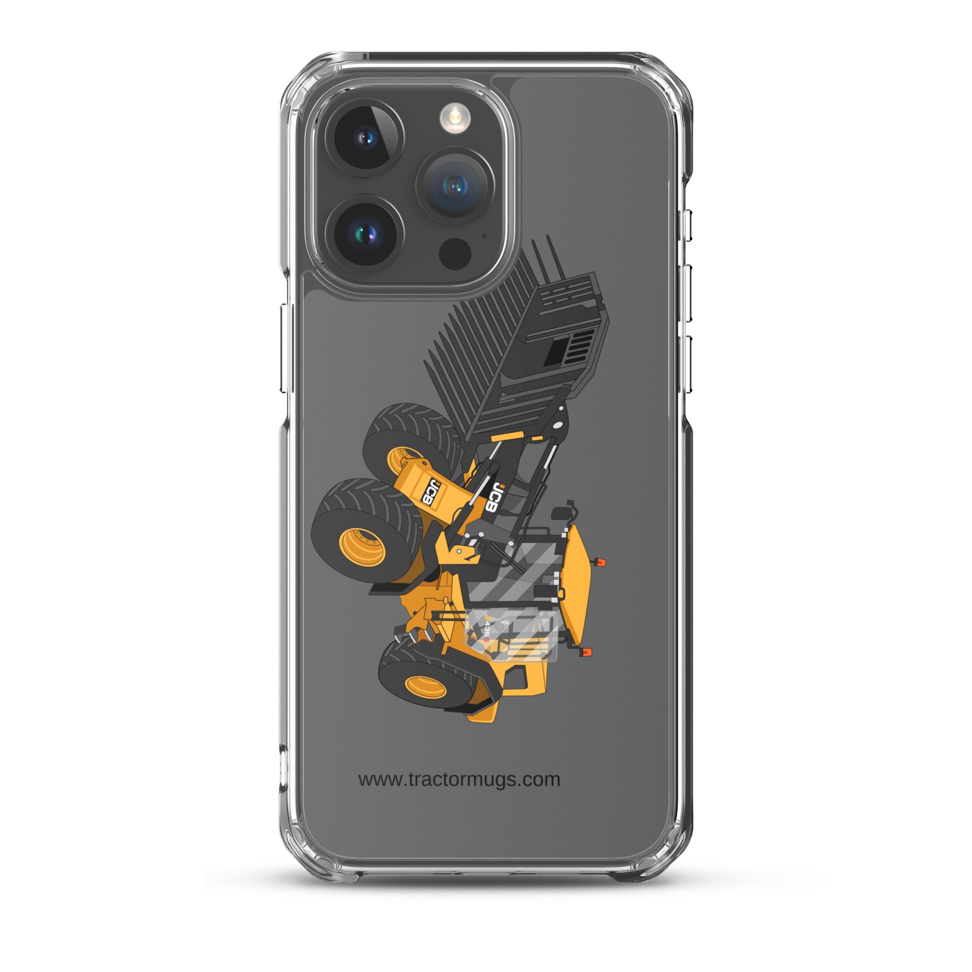 JCB Clear Case for iPhone® iPhone 15 Pro Max JCB 435 S Farm Master | Clear Case for iPhone® Quality Farmers Merch