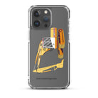 JCB Clear Case for iPhone® iPhone 15 Pro Max JCB 814 Super | Clear Case for iPhone® Quality Farmers Merch