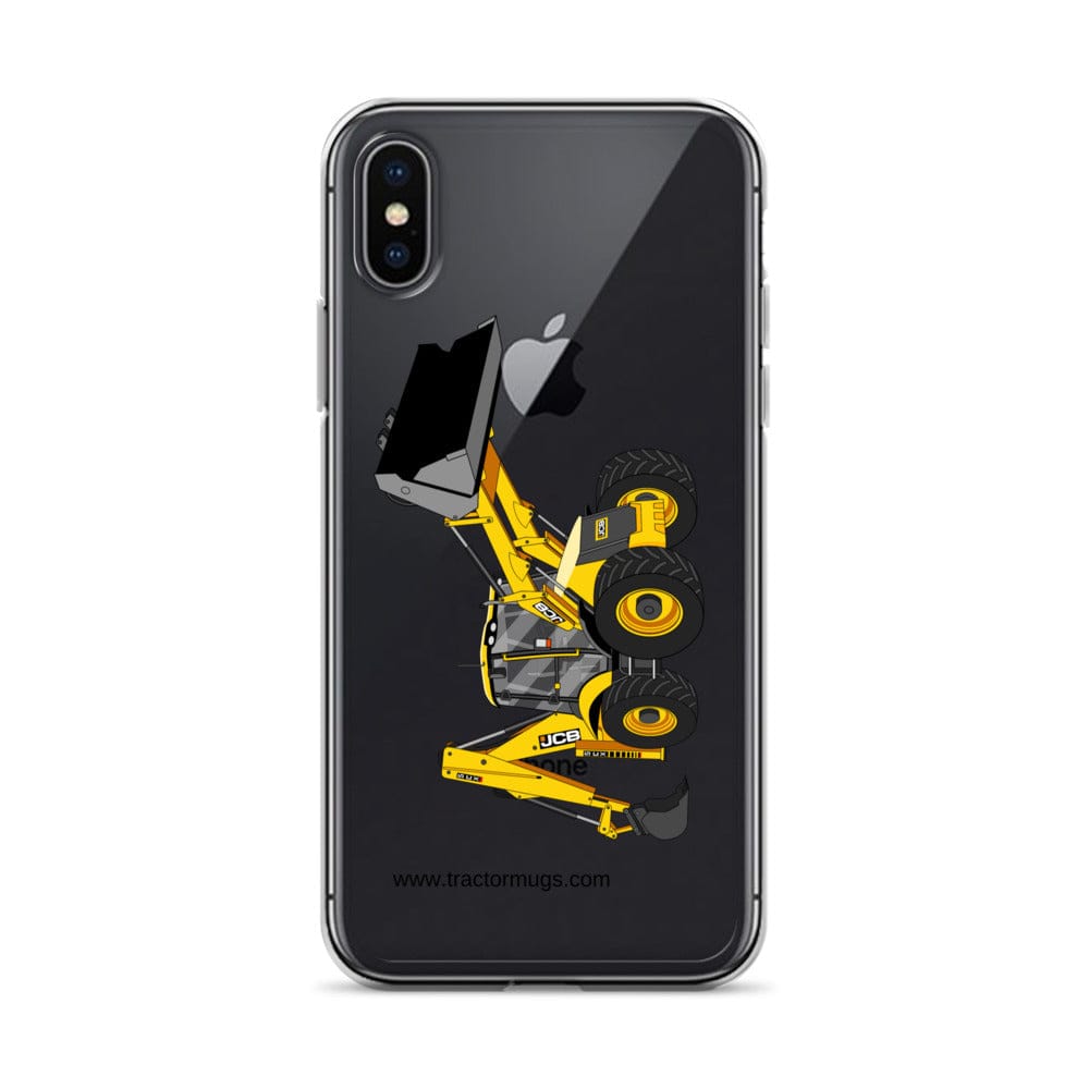 JCB Clear Case for iPhone® iPhone X/XS JCB 5CX Backhoe | Clear Case for iPhone® Quality Farmers Merch