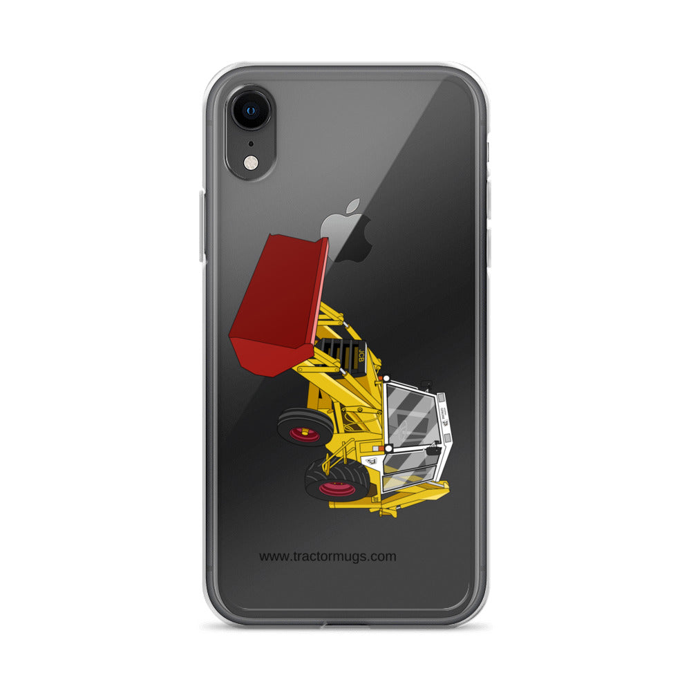 JCB Clear Case for iPhone® iPhone XR JCB 3CX White Cabin 2WD | Clear Case for iPhone® Quality Farmers Merch