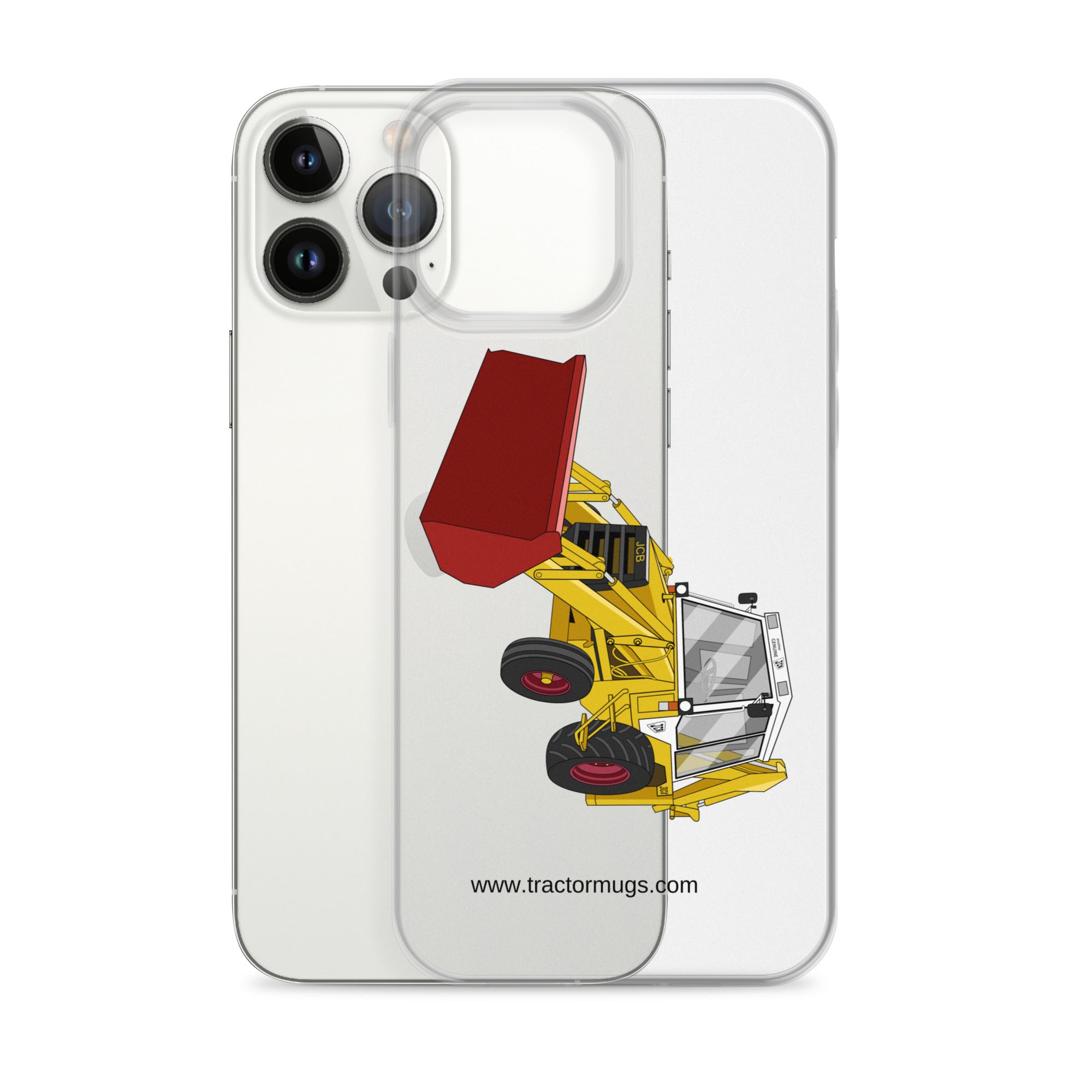JCB Clear Case for iPhone® JCB 3CX White Cabin 2WD | Clear Case for iPhone® Quality Farmers Merch