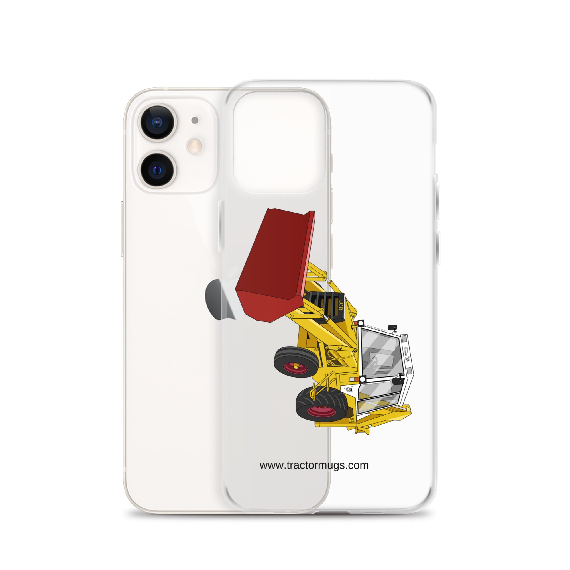 JCB Clear Case for iPhone® JCB 3CX White Cabin 2WD | Clear Case for iPhone® Quality Farmers Merch