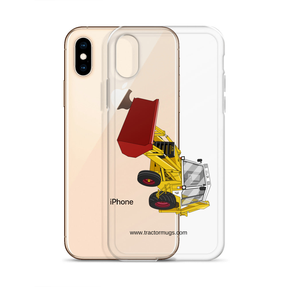 JCB Clear Case for iPhone® JCB 3CX White Cabin 2WD | Clear Case for iPhone® Quality Farmers Merch