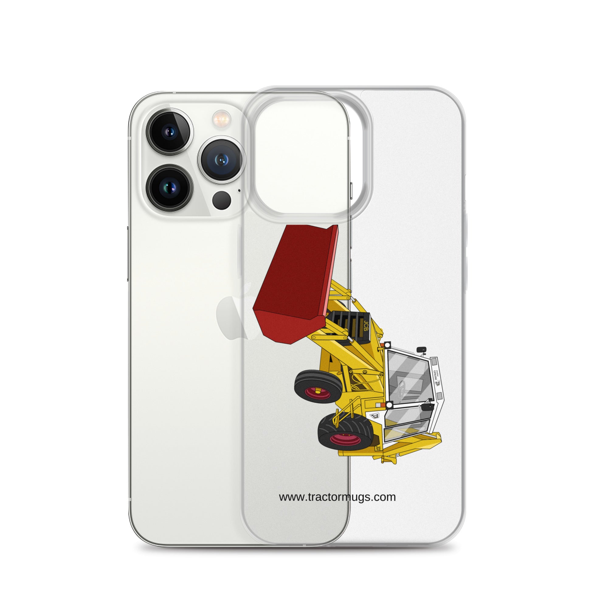 JCB Clear Case for iPhone® JCB 3CX White Cabin 2WD | Clear Case for iPhone® Quality Farmers Merch