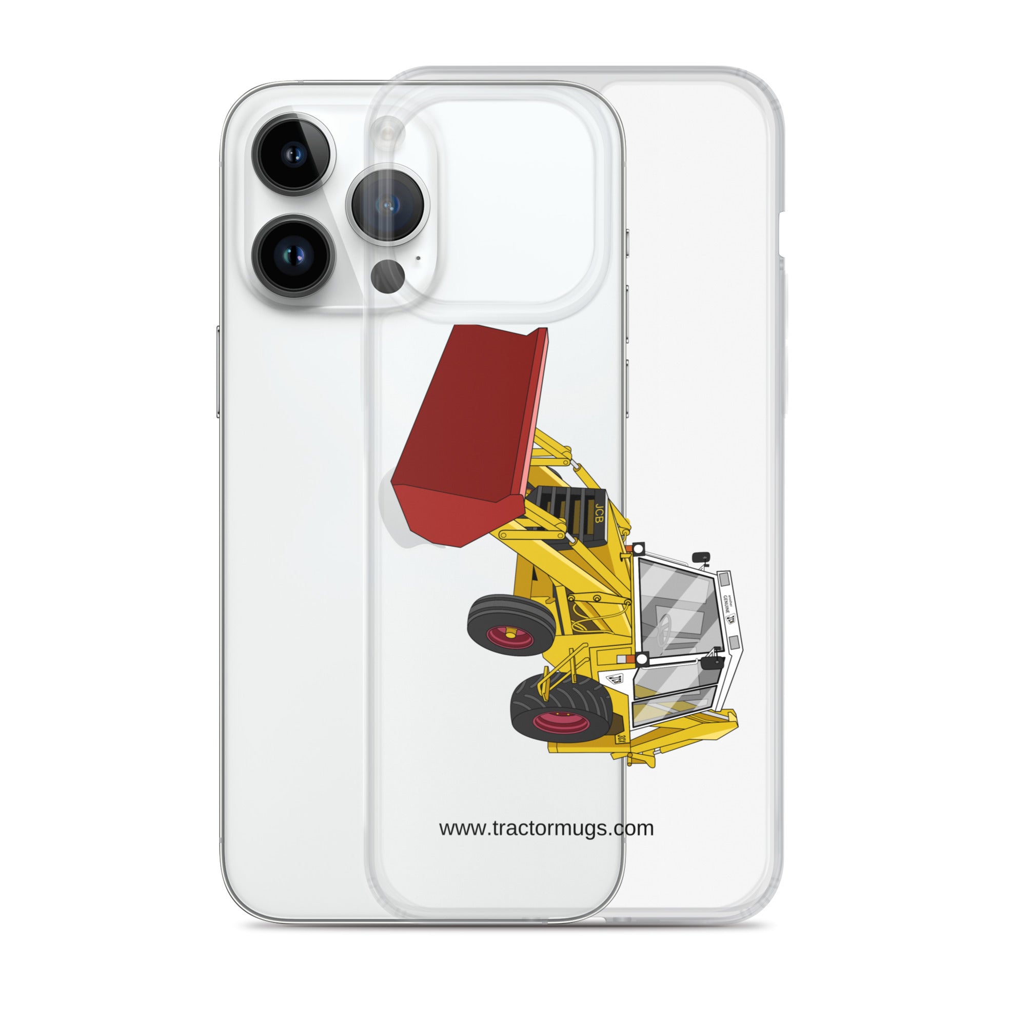 JCB Clear Case for iPhone® JCB 3CX White Cabin 2WD | Clear Case for iPhone® Quality Farmers Merch