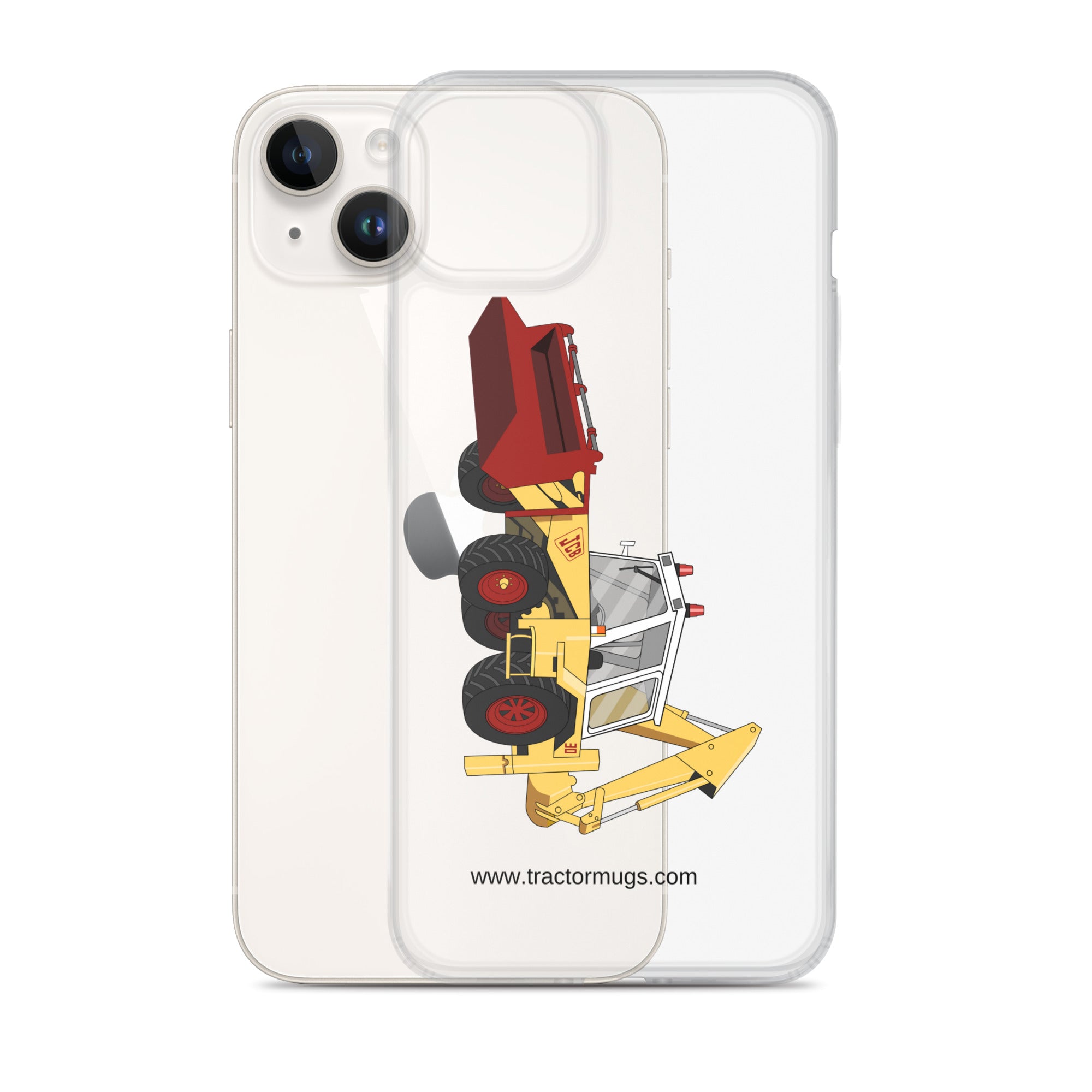 JCB Clear Case for iPhone® JCB 3D (1975) | Clear Case for iPhone® Quality Farmers Merch