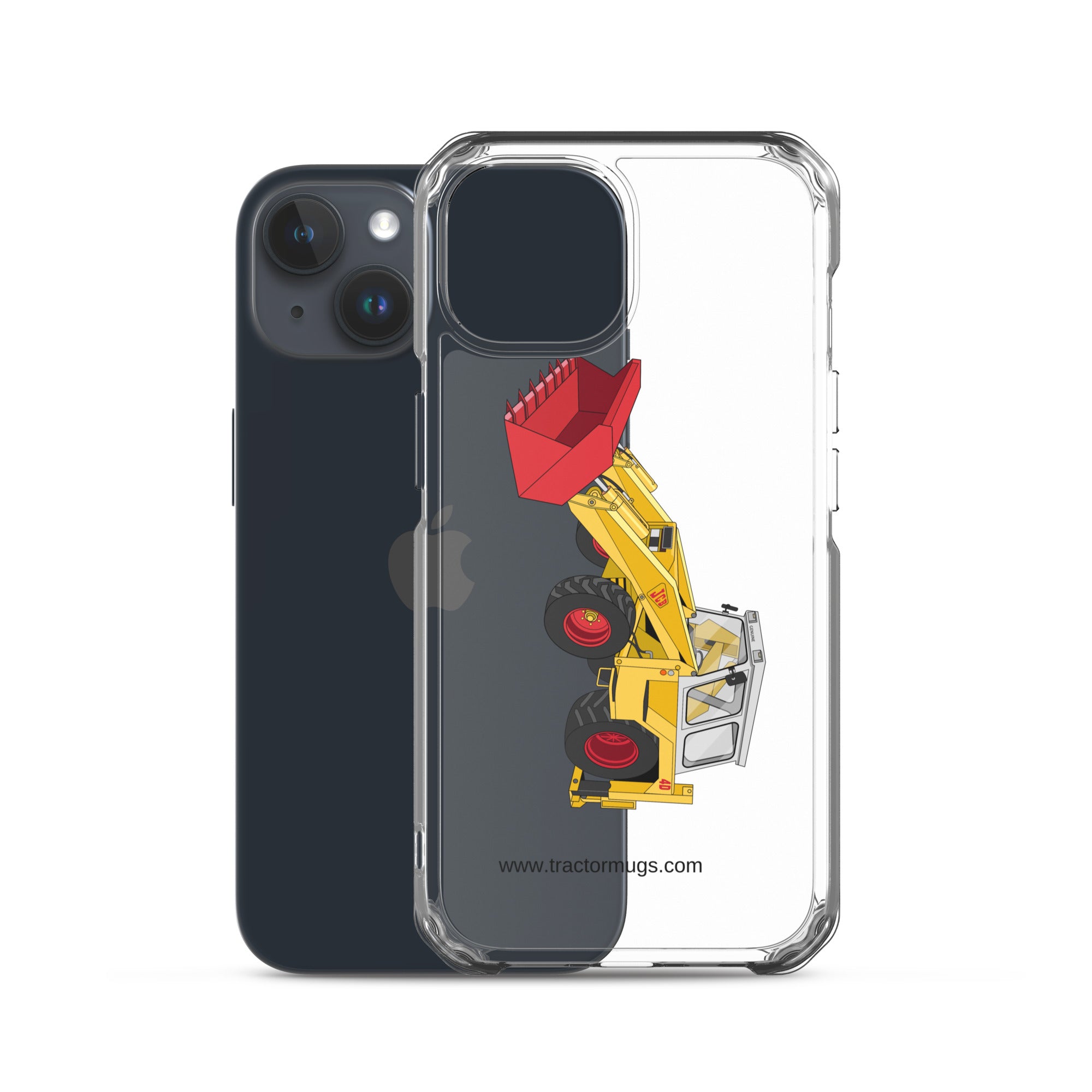 JCB Clear Case for iPhone® JCB 4D Backhoe | Clear Case for iPhone® Quality Farmers Merch