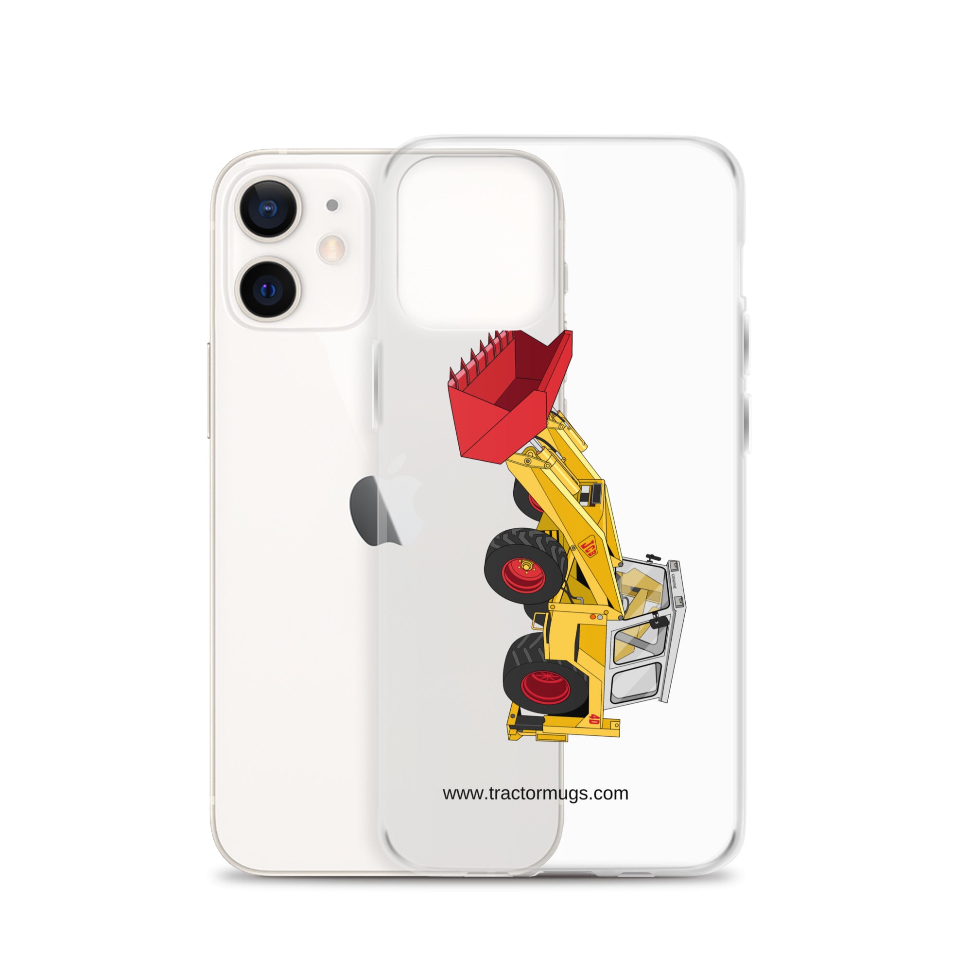 JCB Clear Case for iPhone® JCB 4D Backhoe | Clear Case for iPhone® Quality Farmers Merch