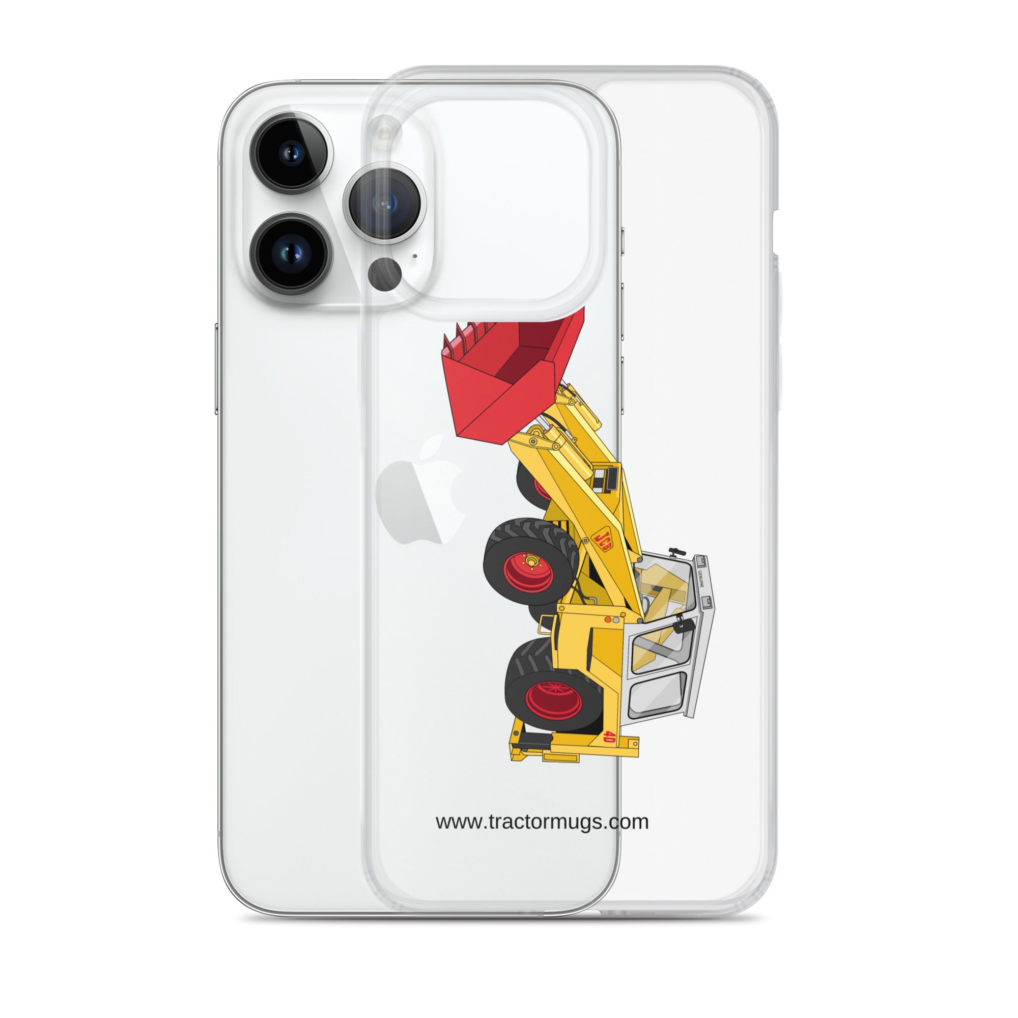 JCB Clear Case for iPhone® JCB 4D Backhoe | Clear Case for iPhone® Quality Farmers Merch