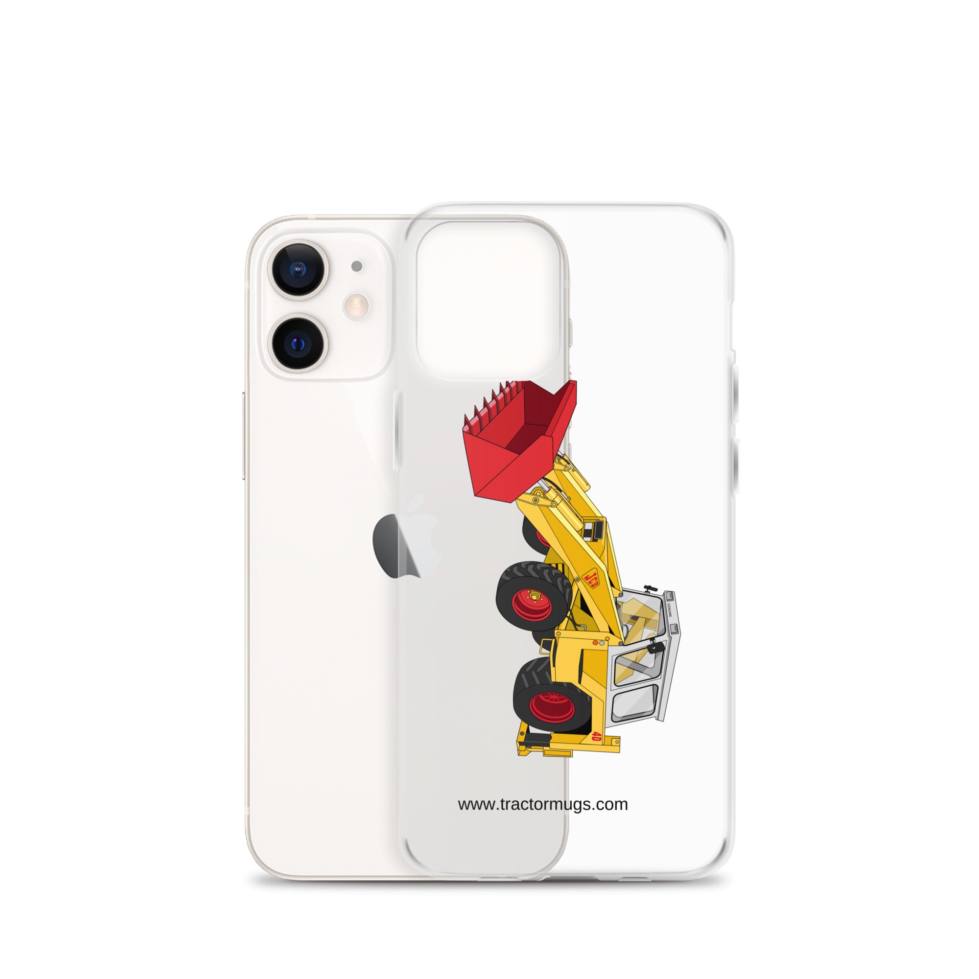 JCB Clear Case for iPhone® JCB 4D Backhoe | Clear Case for iPhone® Quality Farmers Merch