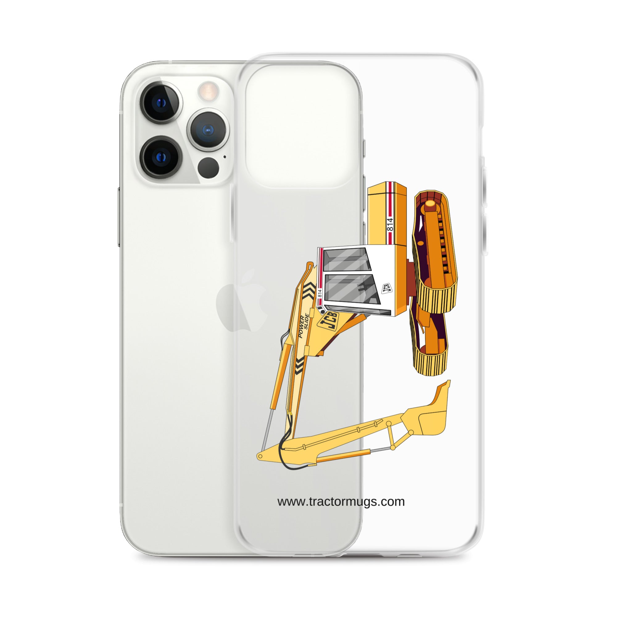 JCB Clear Case for iPhone® JCB 814 Super | Clear Case for iPhone® Quality Farmers Merch