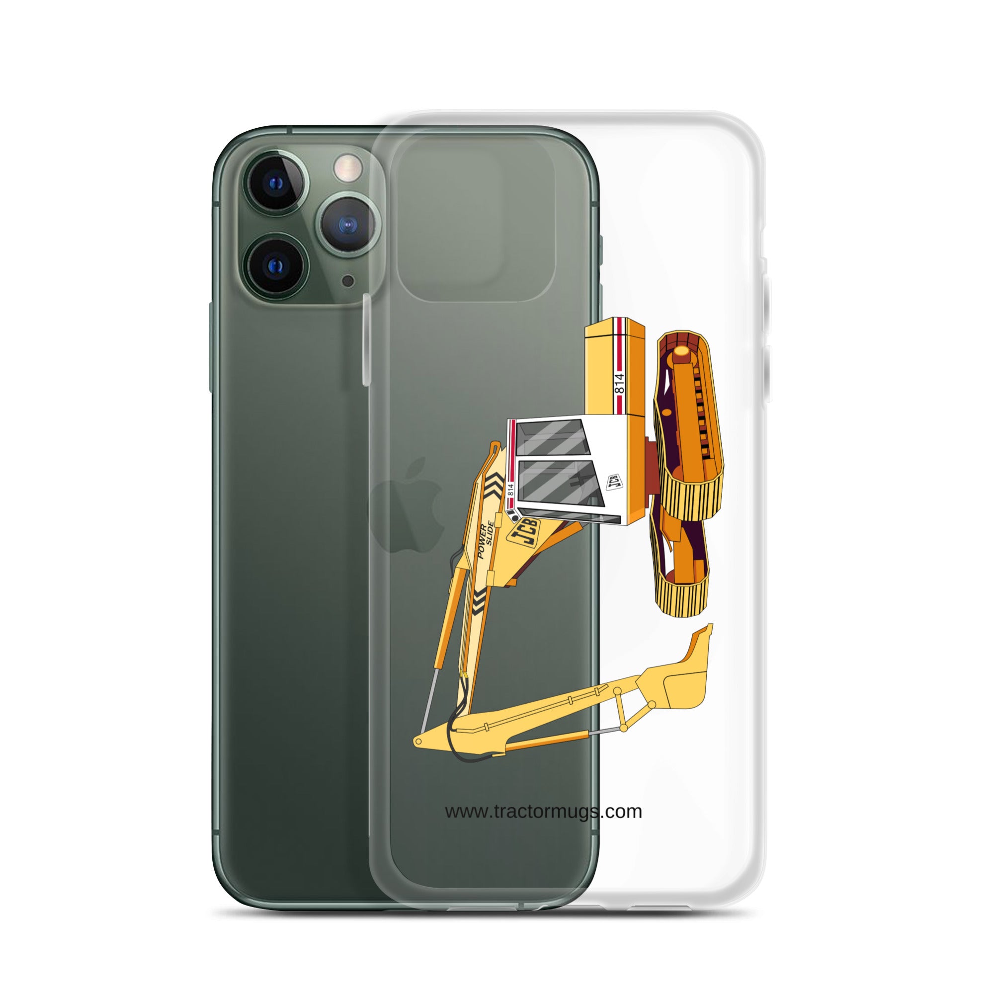 JCB Clear Case for iPhone® JCB 814 Super | Clear Case for iPhone® Quality Farmers Merch