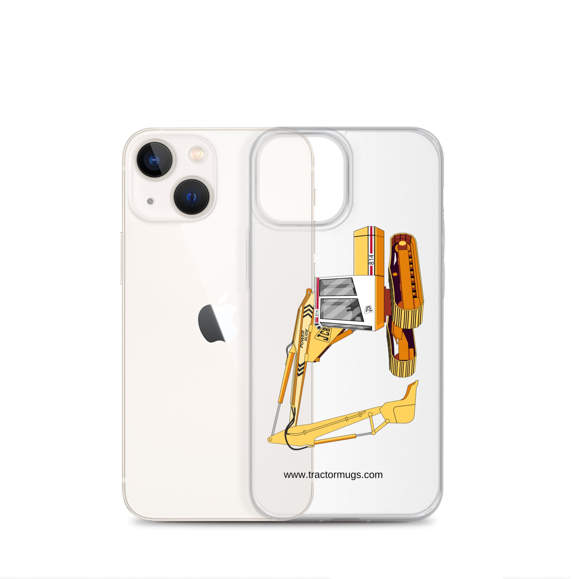 JCB Clear Case for iPhone® JCB 814 Super | Clear Case for iPhone® Quality Farmers Merch