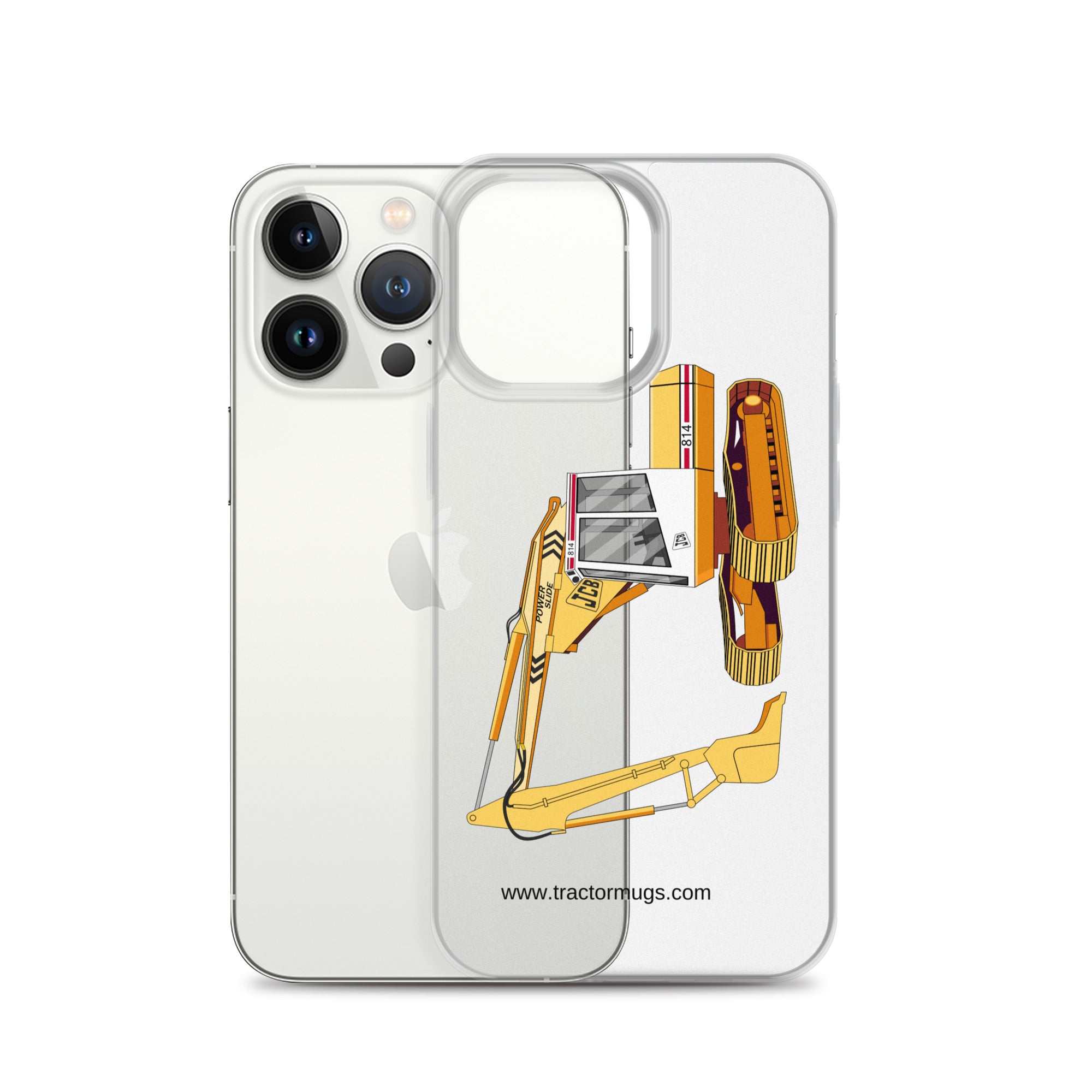 JCB Clear Case for iPhone® JCB 814 Super | Clear Case for iPhone® Quality Farmers Merch