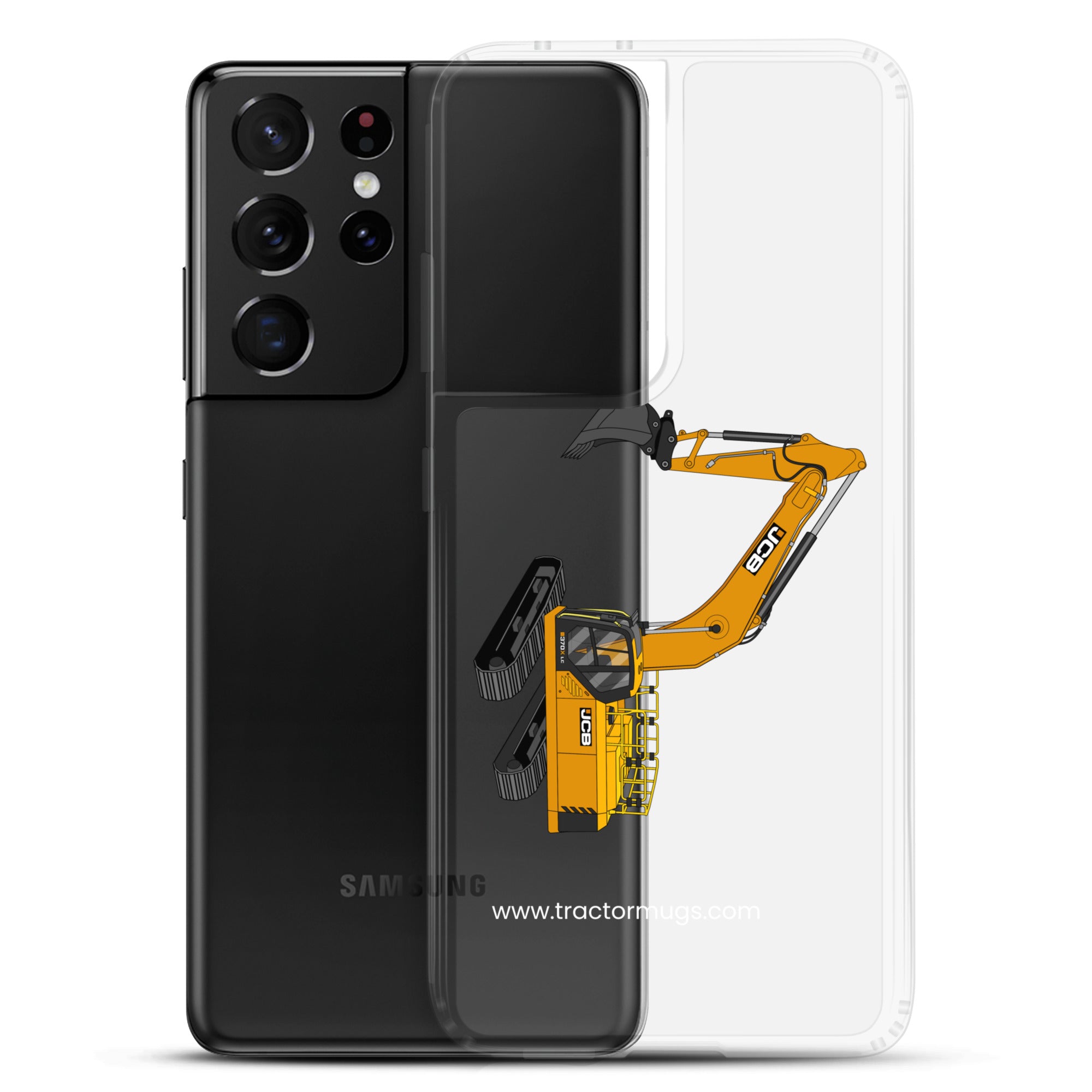 JCB Clear Case for Samsung® JCB 370 LC | Clear Case for Samsung® Quality Farmers Merch