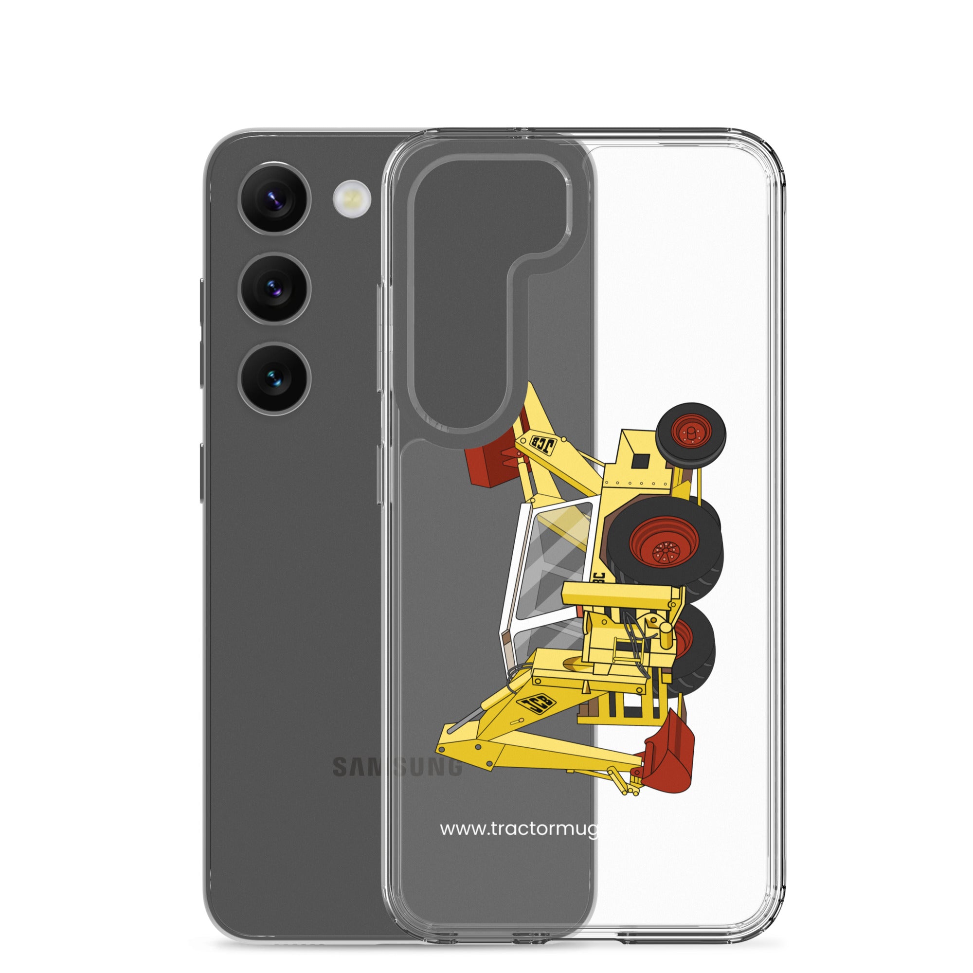 JCB Clear Case for Samsung® JCB 3C II Backhoe | Clear Case for Samsung® Quality Farmers Merch