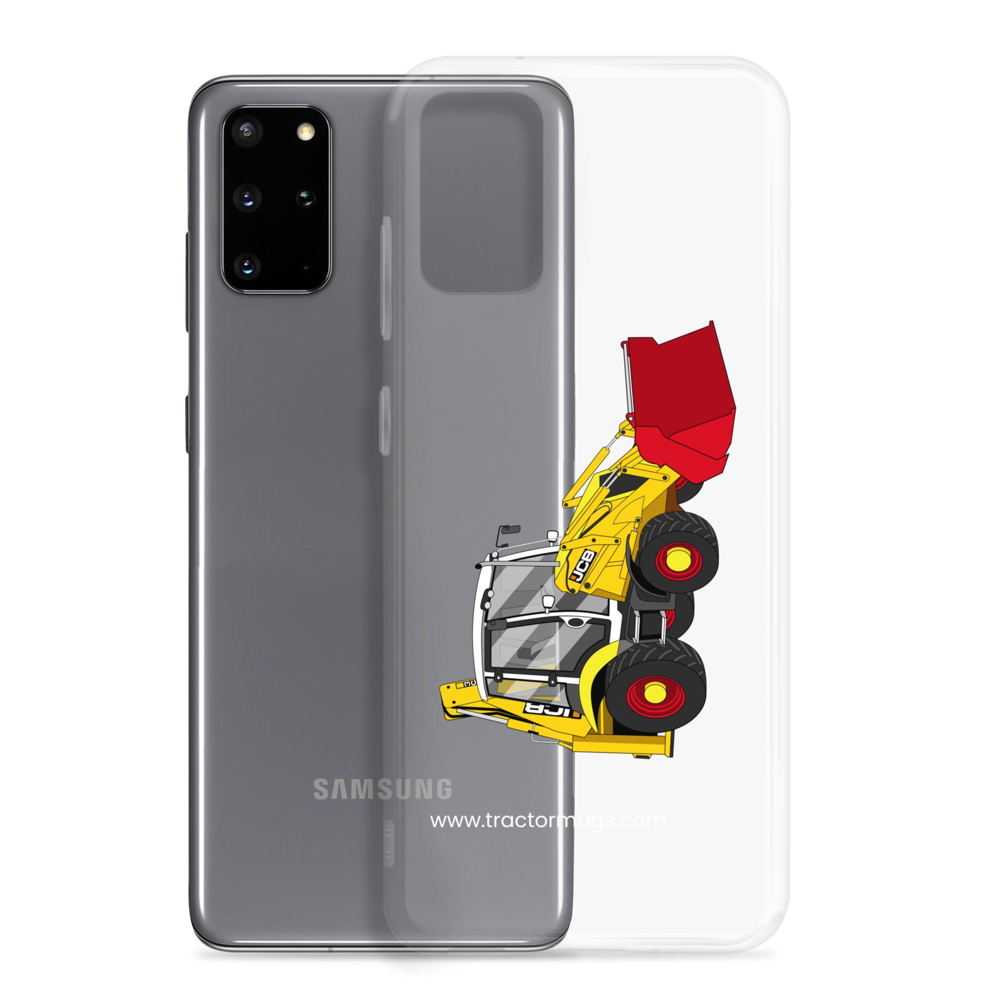 JCB Clear Case for Samsung® JCB 3CX 70th Anniversary Edition | Clear Case for Samsung® Quality Farmers Merch