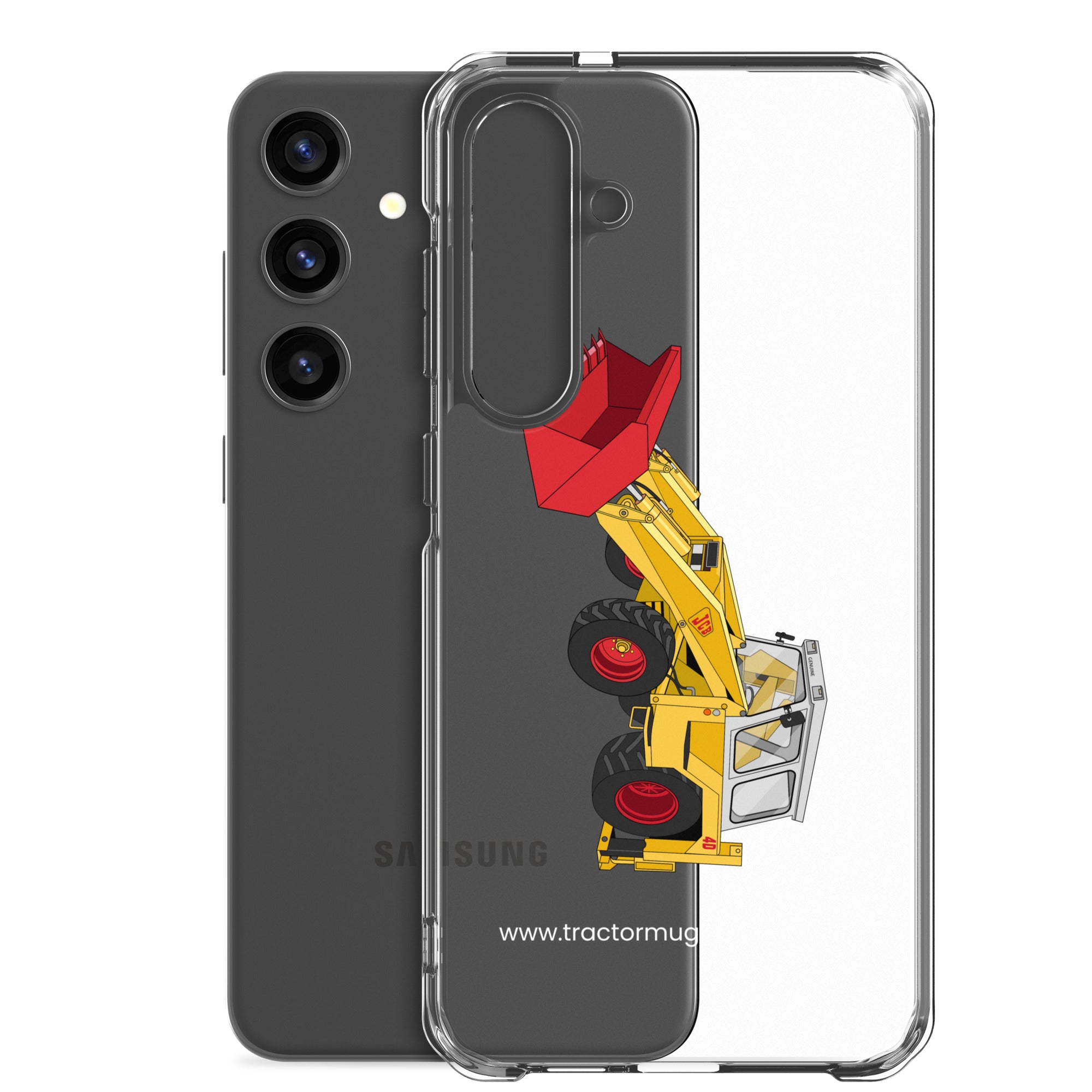 JCB Clear Case for Samsung® JCB 4D Backhoe | Clear Case for Samsung® Quality Farmers Merch