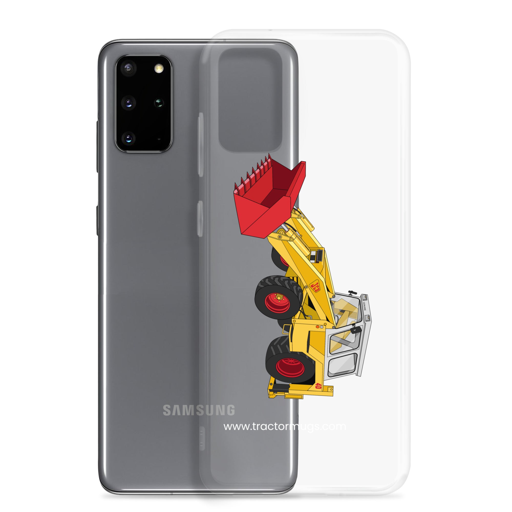 JCB Clear Case for Samsung® JCB 4D Backhoe | Clear Case for Samsung® Quality Farmers Merch