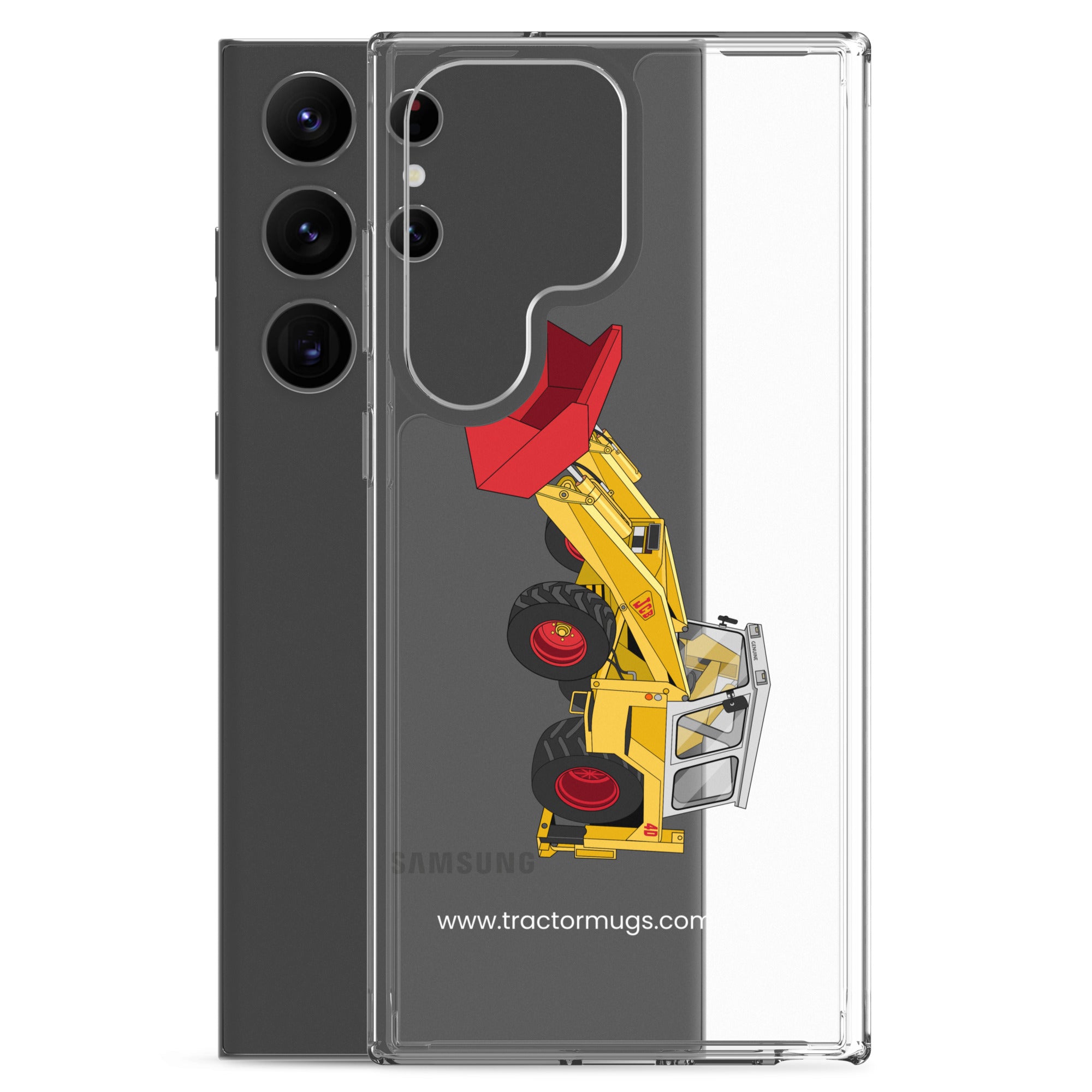 JCB Clear Case for Samsung® JCB 4D Backhoe | Clear Case for Samsung® Quality Farmers Merch