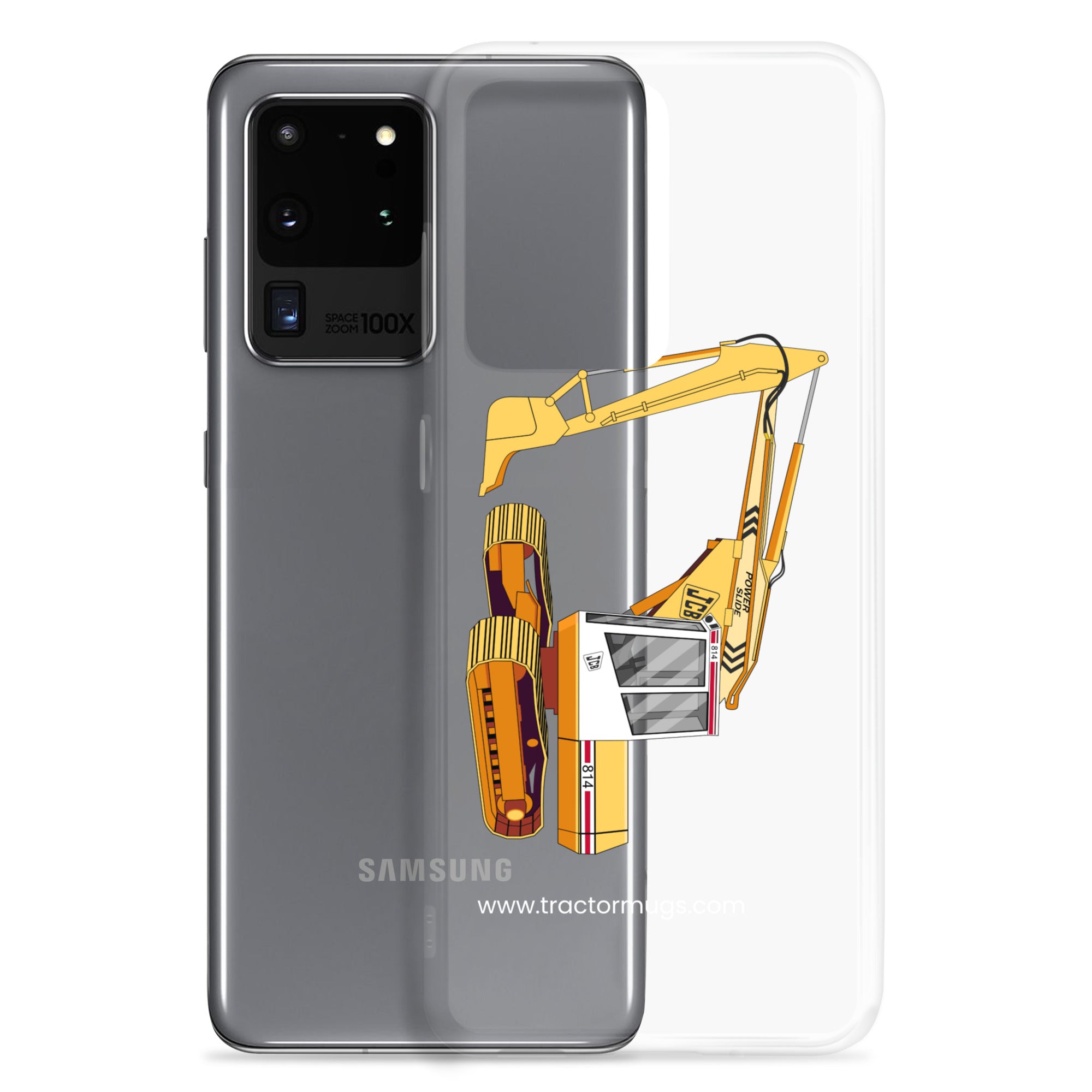 JCB Clear Case for Samsung® JCB 814 Super | Clear Case for Samsung® Quality Farmers Merch