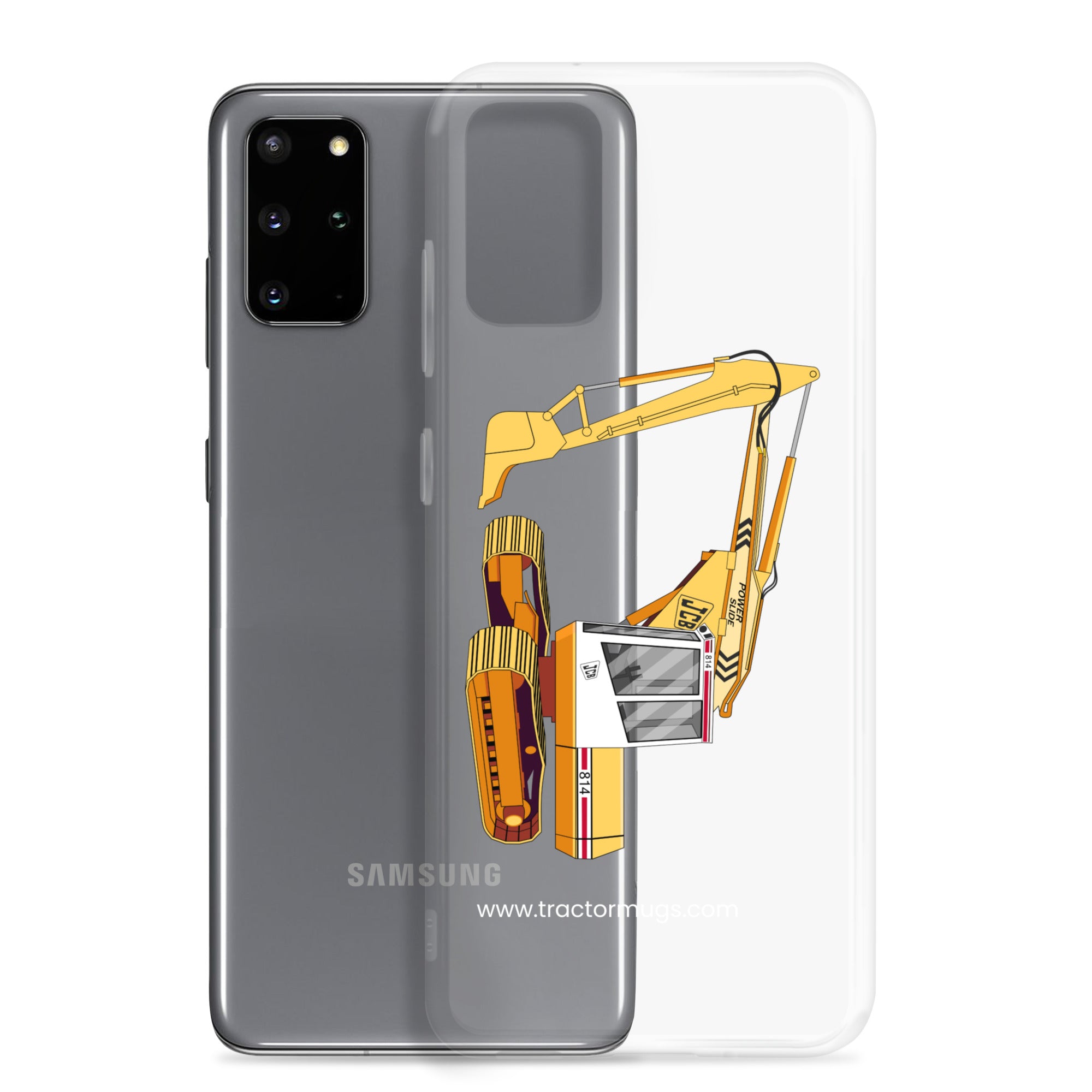 JCB Clear Case for Samsung® JCB 814 Super | Clear Case for Samsung® Quality Farmers Merch