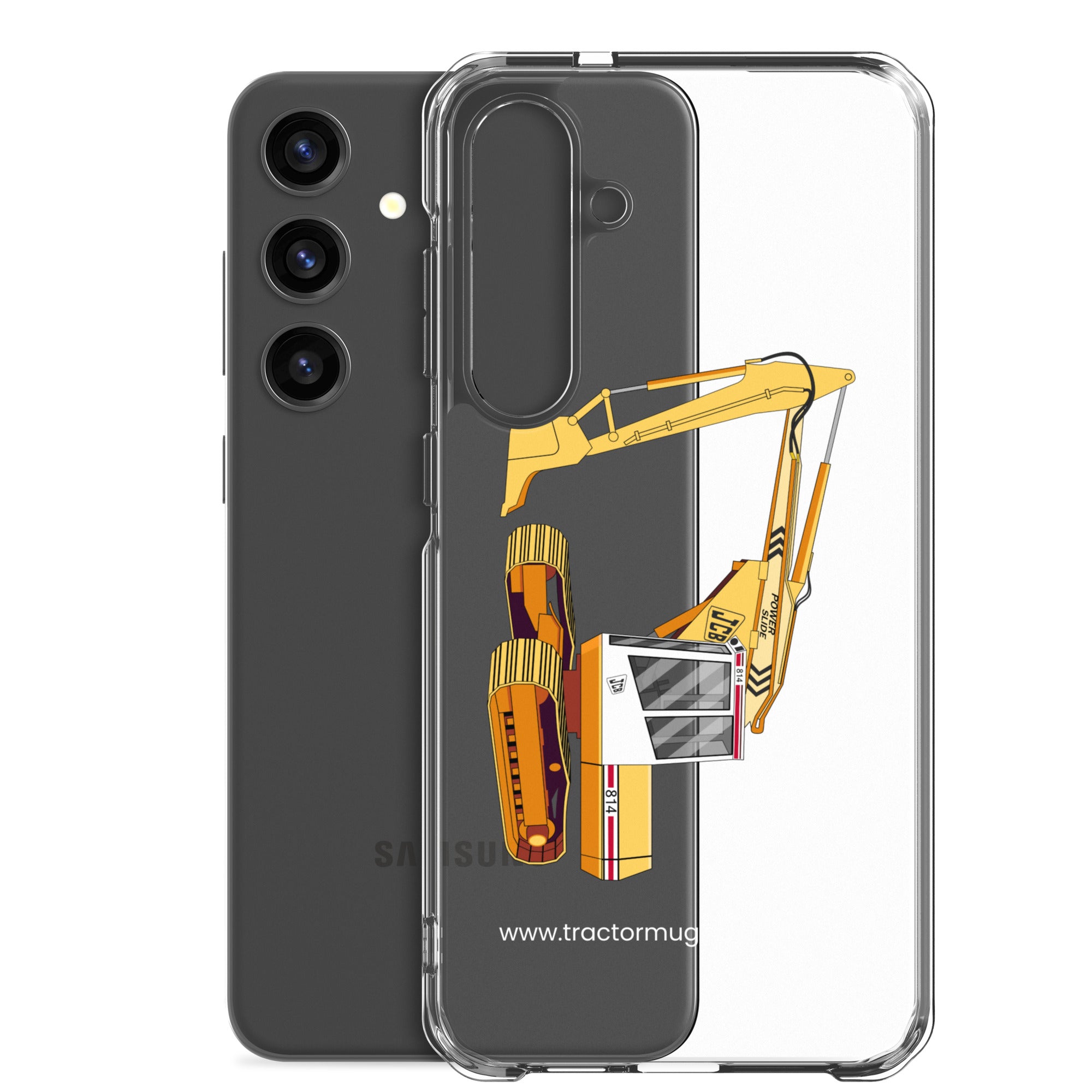 JCB Clear Case for Samsung® JCB 814 Super | Clear Case for Samsung® Quality Farmers Merch