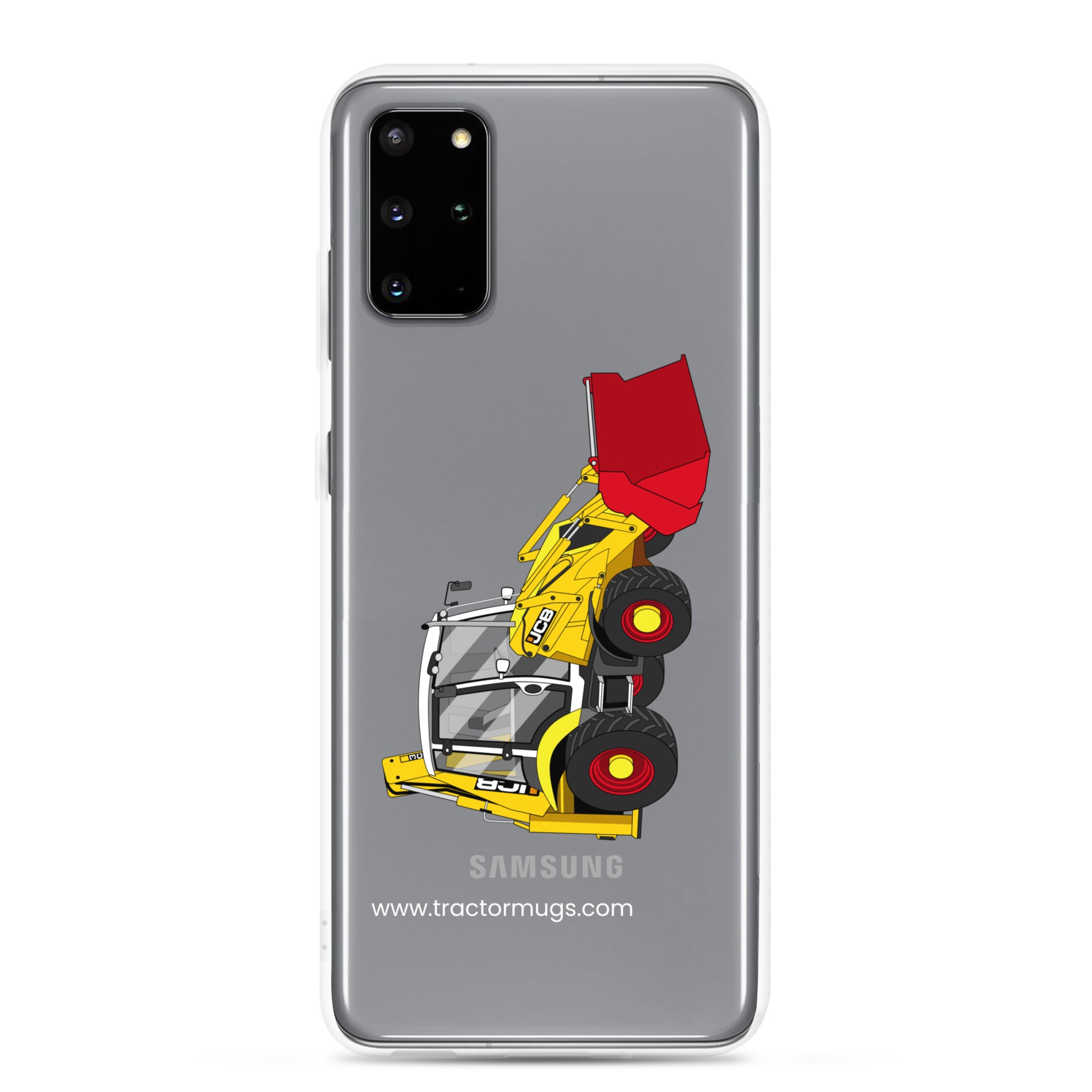 JCB Clear Case for Samsung® Samsung Galaxy S20 Plus JCB 3CX 70th Anniversary Edition | Clear Case for Samsung® Quality Farmers Merch